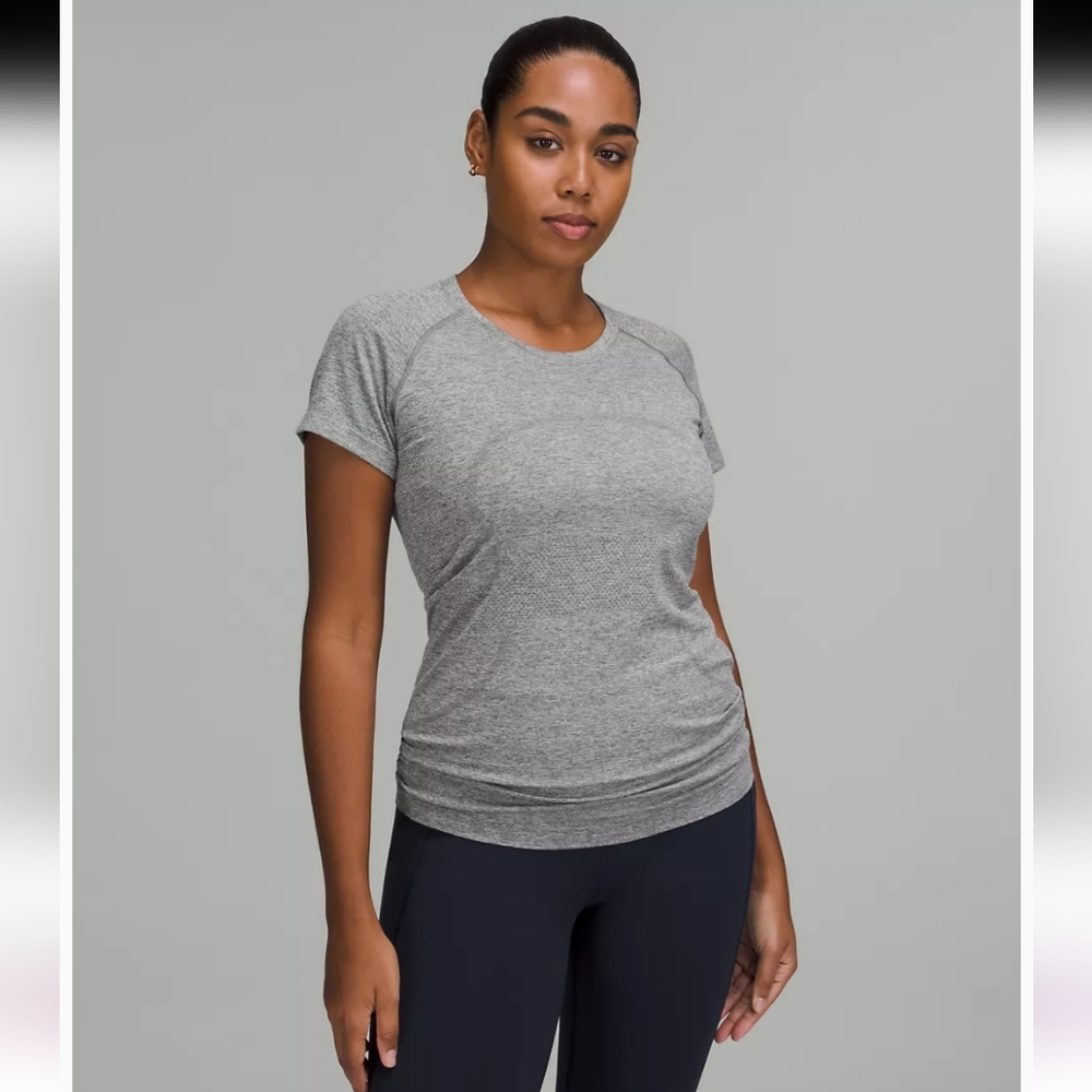 Lululemon Swiftly Tech Short Sleeve Shirt Gray 12
